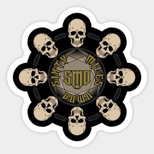 circle of skulls Sticker